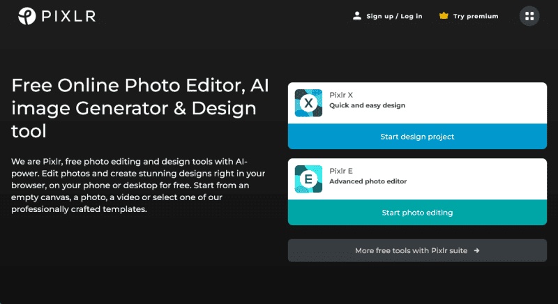 Pixlr Free Online Photo Editor AI image Generator & Design tool