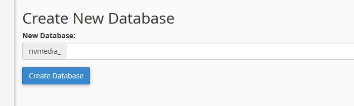 Name your new database