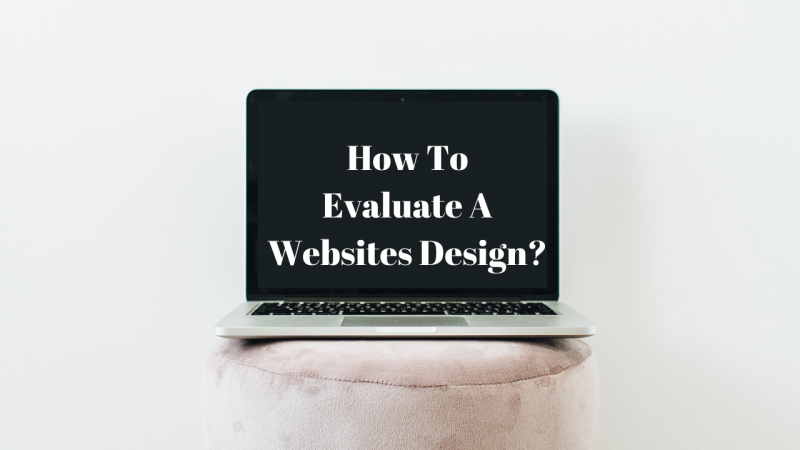 elvaluating a websites design