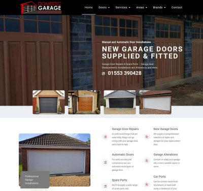 cheap web design for garage door supplier