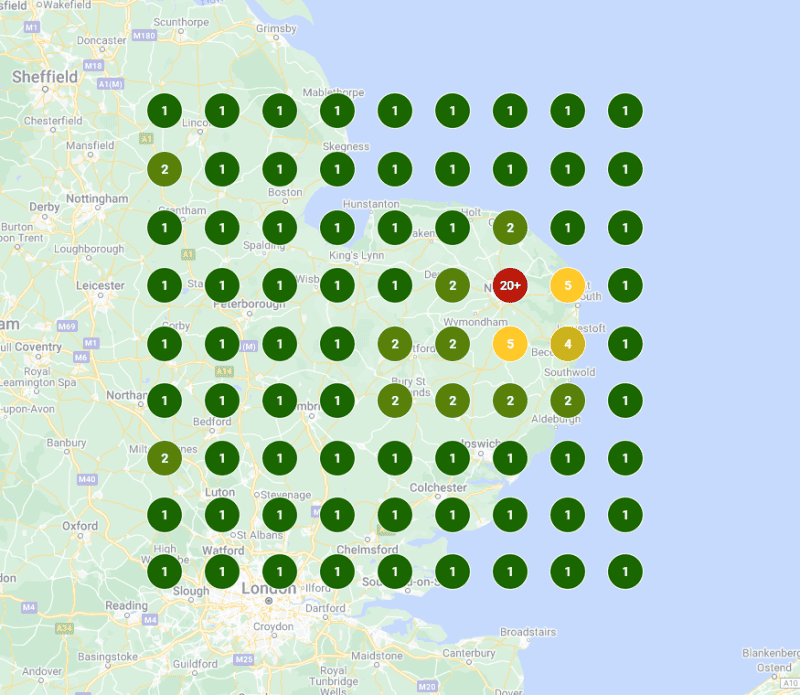 Local Map Rankings King's Lynn Website Design, Kings Lynn SEO Company