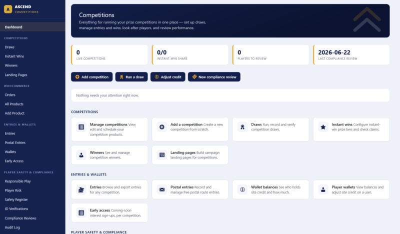 admin panel