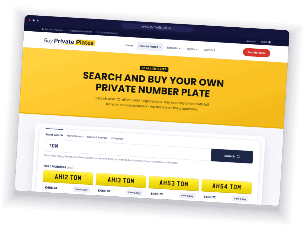 DVLA Data website